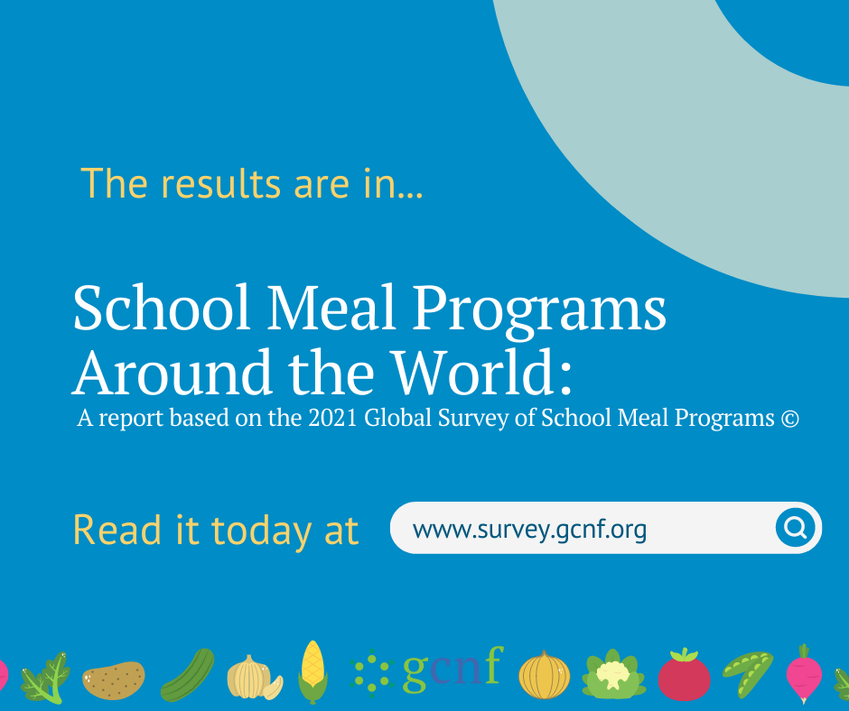 Facebook and Linkedin Post for Announcing 2022 School Meals Around the World Report