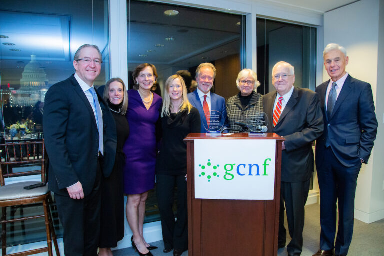 GCNF Board with 2022 and 2020 Awardees (From left: Rafael Fabrega, Kate Houston, Susan Neely, Ashleigh Black, David Beasley, Arlene Mitchell, Ken Quinn, Ron Kleinman)