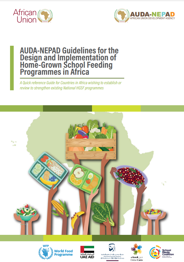 Title page of AUDA-NEPAD Guidelines for the Design and Implementation of Home-Grown School Feeding Programmes in Africa