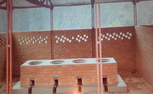 Figure 2: Prototype of an Institutional Improved Hearth used in schools with school canteens in Burundi