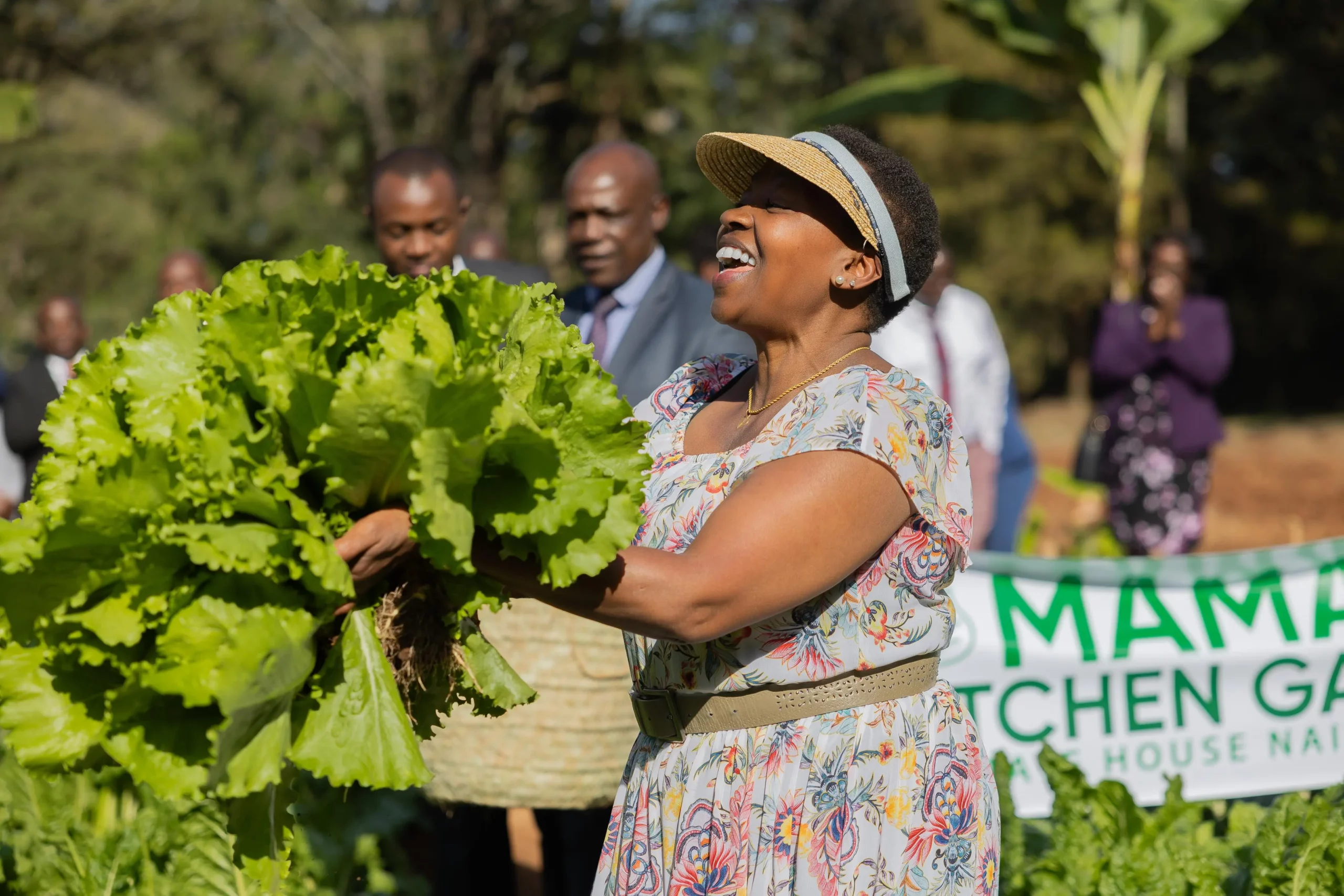 Her Excellency Rachel Ruto, First Lady of the Republic of Kenya at the Mama Kitchen Garden Launch, State House Nairobi