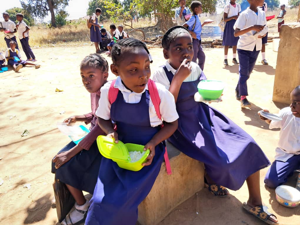 Students in Zambia enjoy homegrown school feeding