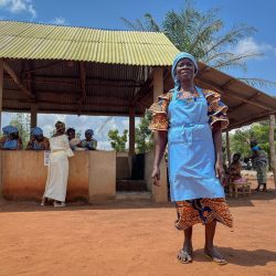 Lunch lady from Benin school feeding program